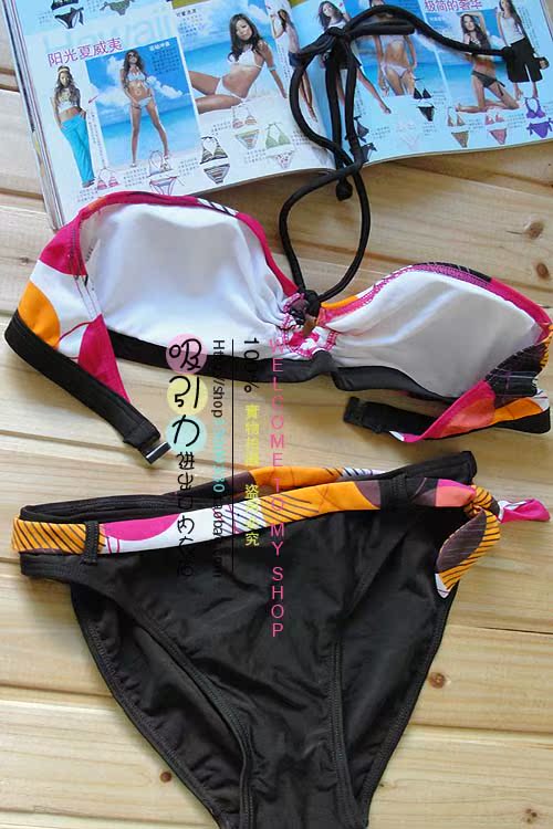 Đặc biệt! M số Euro Bộ đồ bơi đơn bikini Thắt lưng quấn Halter Halber Tube Spa Spa - Bikinis ao boi nu
