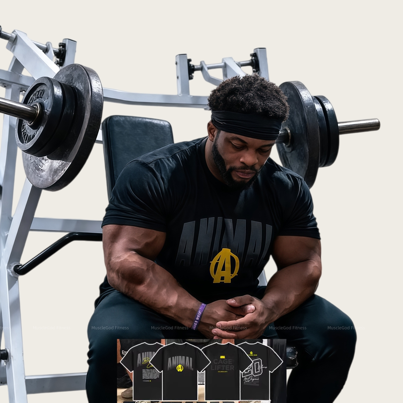 Cage Lifter Powerlifting Competition Same Style Short-Sleeved Fitness Training Hardcore American Retro Loose Sports T-Shirt