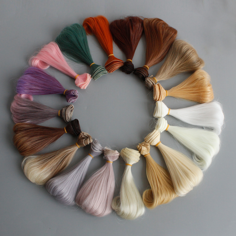 Hot selling sd bjd Kerr AS Uncle Ye Luoli DIY inner buckle pear flower curl doll wig hair row multicolor