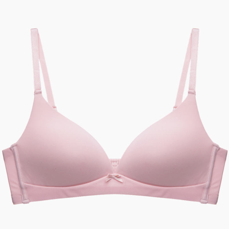 Urban Beauty womens đồ lót không có vòng thép thẳng đứng bông mùa hè mỏng thở áo ngực không đánh dấu cốc tam giác áo ngực nhỏ.