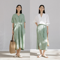 CCHER Water Mist Green Lifted with Half-dress New Chinese Dress Sisi and Womens Clothes XBAE6418 Book 1