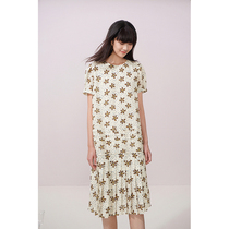 Spot-CCHER wind Suzuki printed straight body dress Jacquard silk Xixi and women XLGC3144 No folding