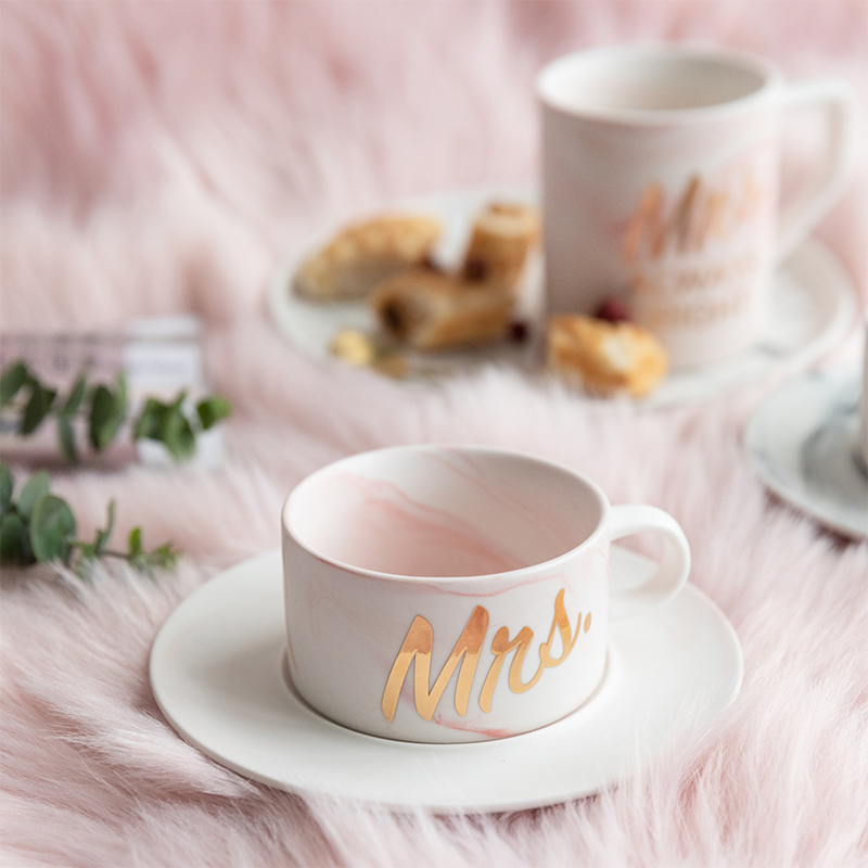 Nordic Country Marble Textured Ceramic Water Cup Office Mark Cup Next Afternoon Tea Coffee Cup Sale No Complexions