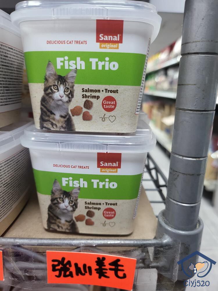 Кошачья еда 荷兰 sanal 三龙杯 多功能猫零食多营养香脆猫饼干 75g