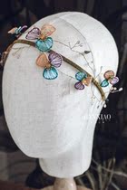 HFG001 bridal headdress embroidery embroidery color Monet style headband retro travel