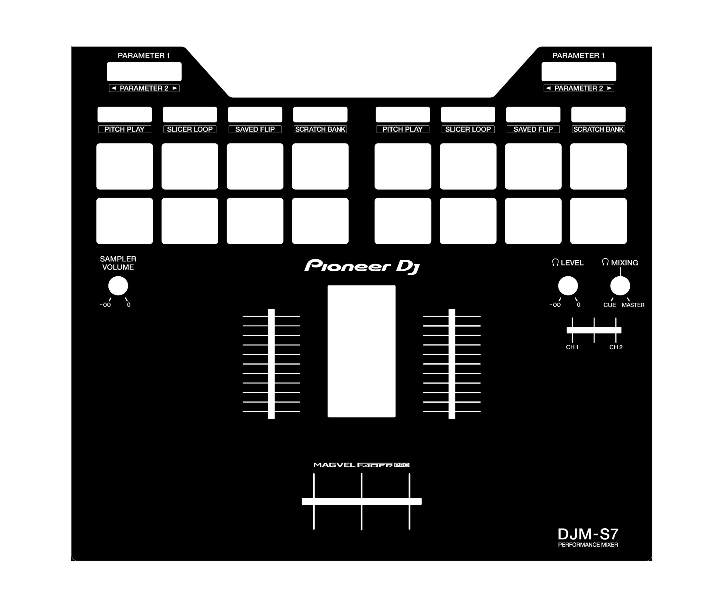 Pioneer DJM-S7 remix table panel adhesive film remix table personality Colorful Paste exclusive customisation 