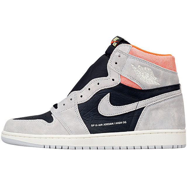 ມະຫາວິທະຍາໄລ North Carolina AirJordan1AJ1 Salmon Grey Powder Dirty Powder ສູງ 555088-018