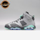 ມະຫາວິທະຍາໄລ North Carolina AirJordan6AJ6 Grey Green Mint Green GS ເກີບຜູ້ຍິງ 543390-005