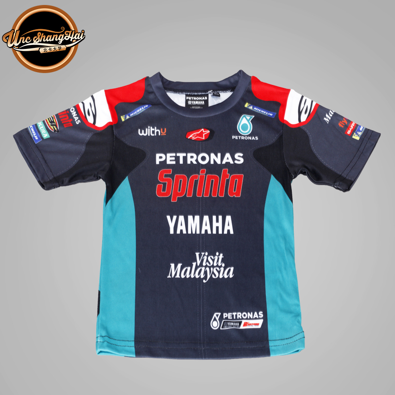 North Carolina Yamaha Moto Gp Petronas Quick-Drying Racing T-Shirt Motorcycle Short-Sleeve Children's