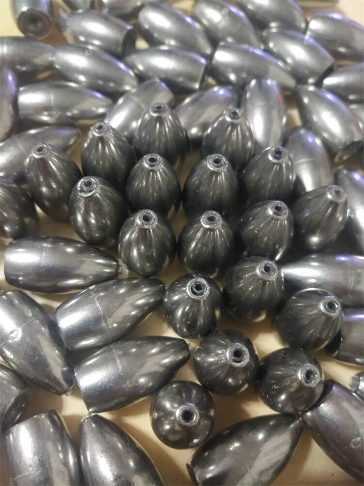 Tungsten Steel Bullet Pendant Texas Carolina Fishing Group Hollow Tube Unhurt Line Foot Gram Lead Pendant 2 7 gr-63 gr