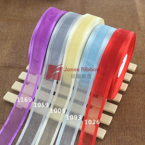 Прозрачная шифоновая лента, упаковка, 2.5см