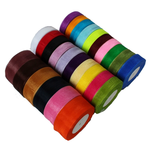 Прозрачная шифоновая лента, упаковка, 2.5см