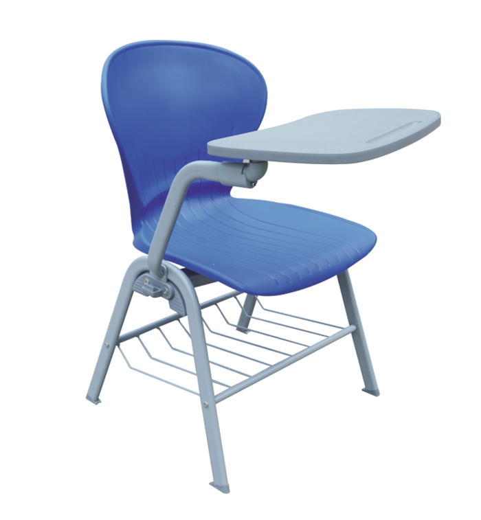 Folding large writing board training chair laptop chair with storage rack conference chair student chair integrated writing chair