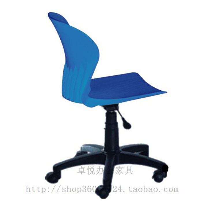 Shell Chair Plastic Backrest Computer Chair Home Swivel Chair Wheels Staff Office Chair No Armchair Lift Learning Chair-Taobao