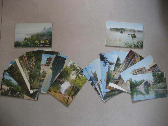 1978 edition of the Summer Palace 1 2 postcards 2 sets of 20 All-name Kiosks Know Spring Pavilion