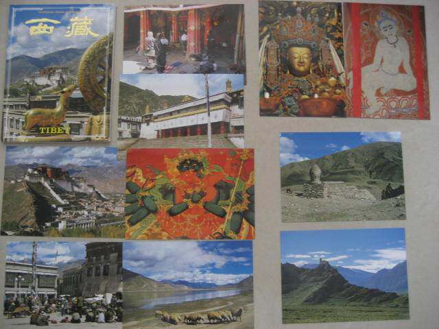 1990s mid - picture version of Tibet postcard 10 full Potala Palace