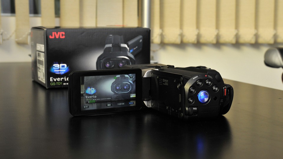 JVC / JVC GS-TD1 64g flash 3D chạm HD camcorder Trung Quốc - Máy quay video kỹ thuật số camera quay phim