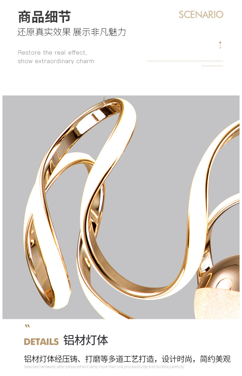 Ресторан люстра 北欧轻奢餐厅吊灯现代简约创意个性设计师艺术感饭厅餐桌卧室吊灯