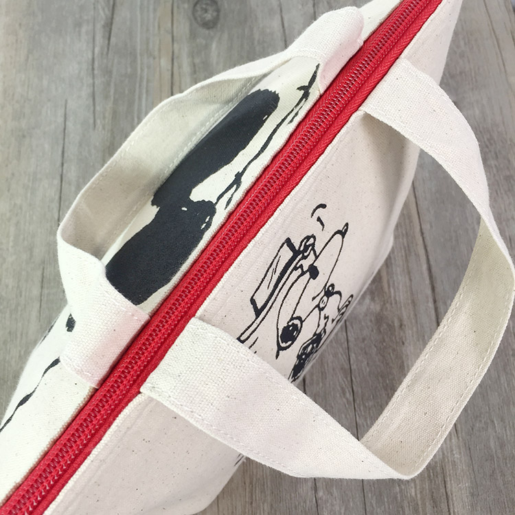 Snoopy cách nhiệt Hộp ăn trưa Túi vải Túi ăn trưa 19 * 13 * 20 cm - Hộp cơm điện sưởi ấm hộp ủ cơm điện