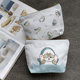 Double-sided patterned makeup bag storage bag mid-bag