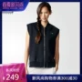 Adidas Cỏ ba lá nữ thể thao giản dị Vest không tay màu đen Zipper Vest BK6156 - Áo thể thao áo khoác nam sát nách