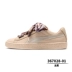 PUMA Basket Heart Women Bow Giày thể thao thông thường 367028-366979-02-03 sneaker nam Dép / giày thường