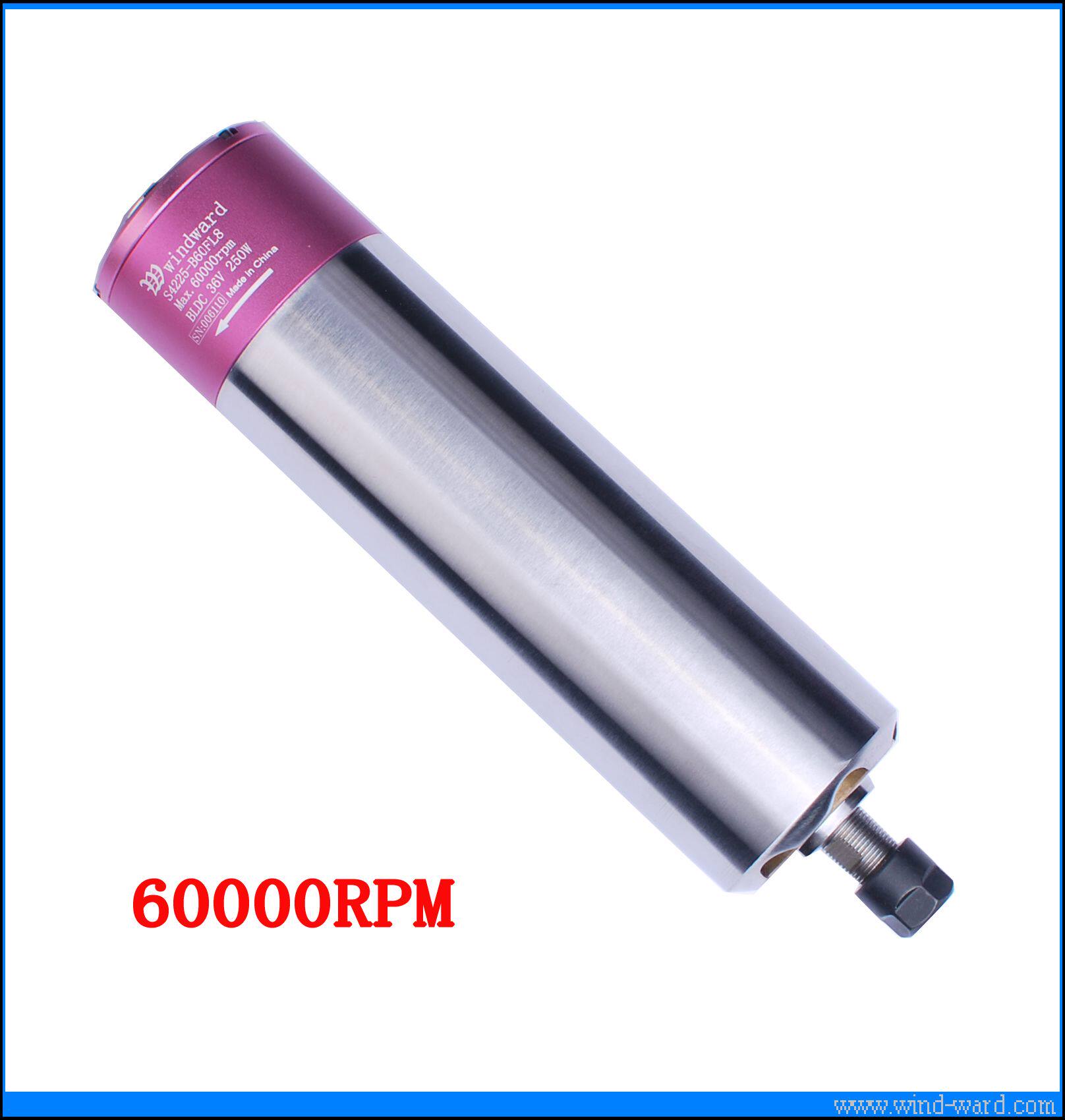 Windward spindle S4225-B60FL8 60000RPM 250W sub-board machine spindle High speed brushless electric spindle