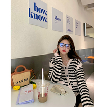 NORA sunscreen knitted cardigan 2021 early autumn new womens lazy wind outside with thin long sleeve coat coat