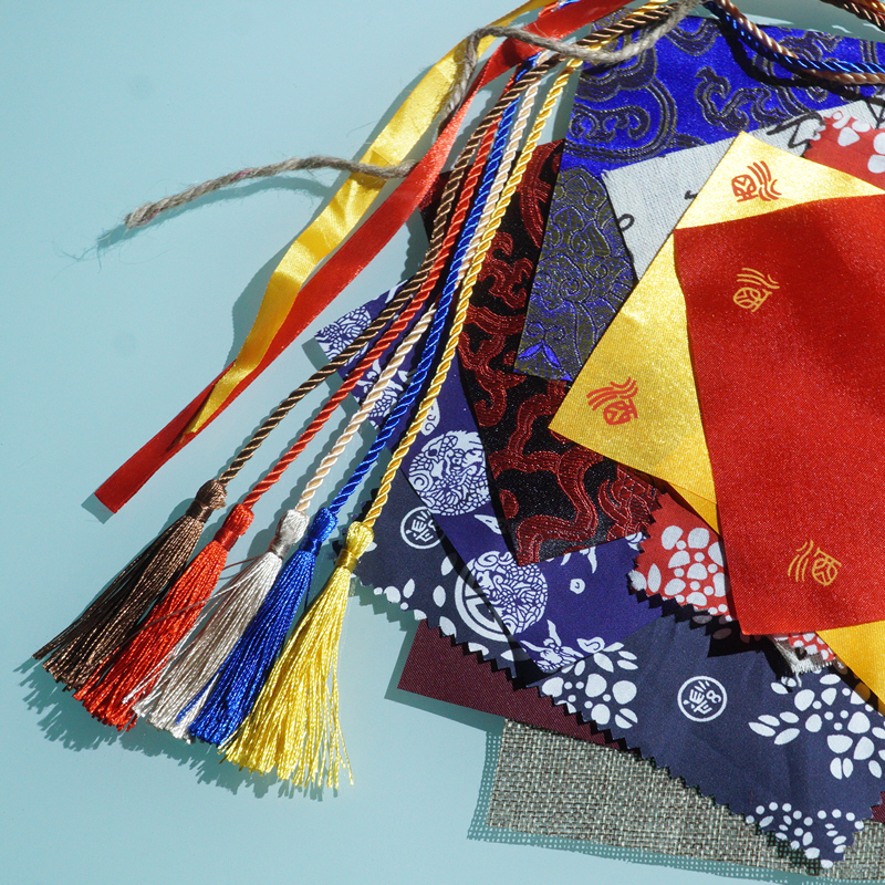 Bottle sealing cloth accessories ceramic liquor cloth small decoration of flower cloth flower cloth rope packaging