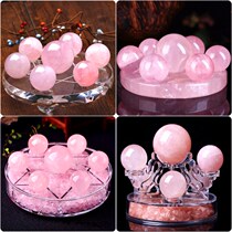 Original stone natural powder Crystal Ball seven-star array ornaments home feng shui transfer Crystal original stone to help the marriage to recruit peach blossoms