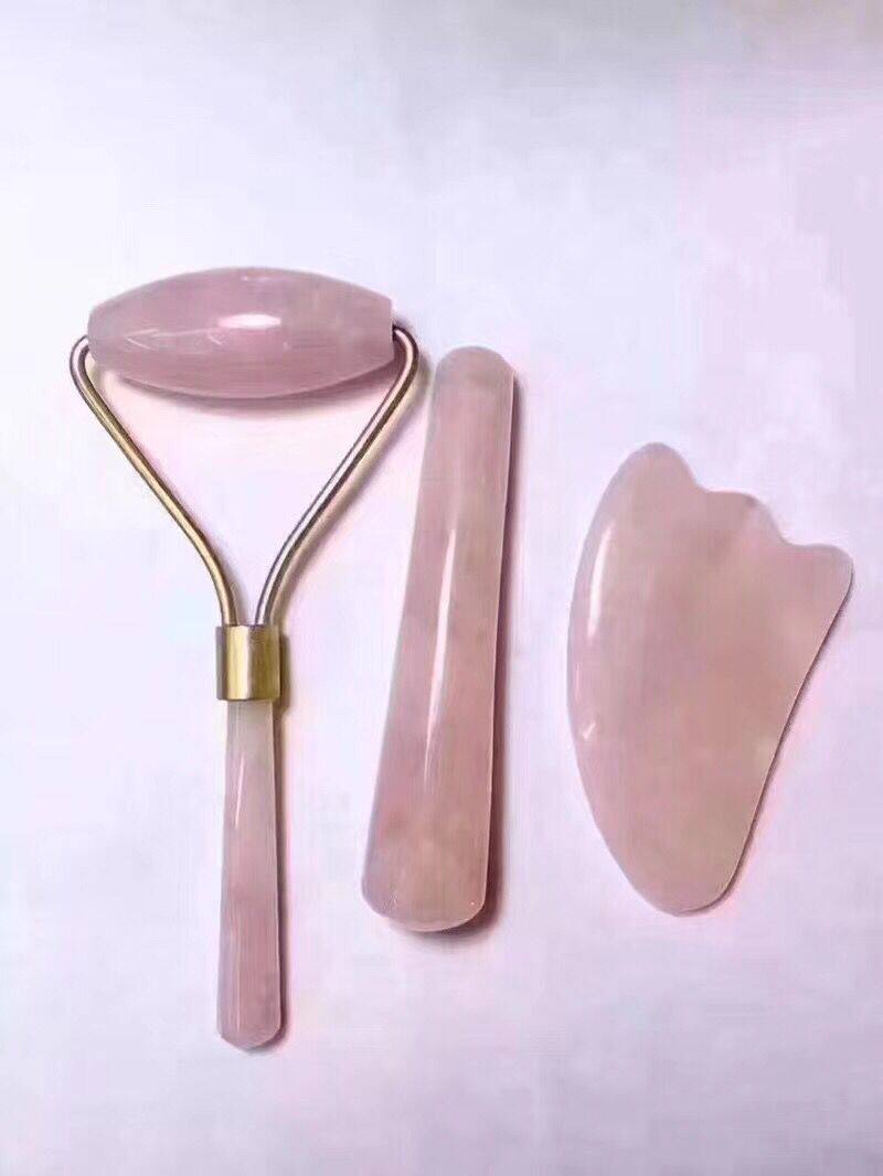 Natural Powder Black & White Crystal Green East Mausoleum Red Manau Scraping Plate Beauty Massage Face Full Body Massager Slim Face