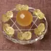 Rough natural citrine powder purple white obsidian Tangling jade Pixiu Seven star array transport lucky town house Feng Shui array