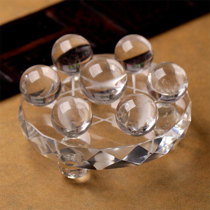 White Crystal Purple Crystal Pink Crystal Ball Seven Colorful Seven Stars Array Natural Crystal Home Jo Move Open Crystal Pendulum