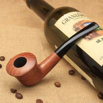 NewBee Pear Pipe Handmade Solid Wood Bend Curve Old-fashioned Men Filter Tobacco Tobacco Accessories
