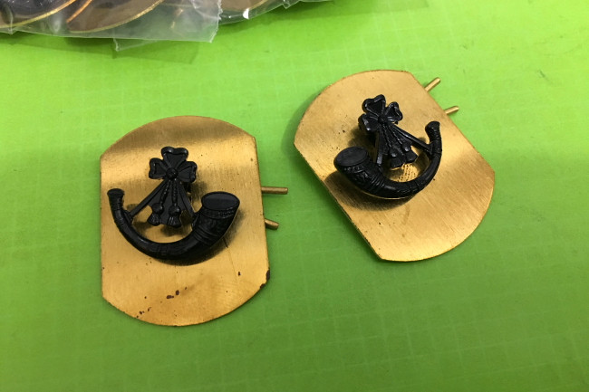 British troops in Hong Kong RGJ Collar Hong Kong seal used stock