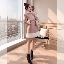 Tang Loaded China Wind Womens Clothing 2022 New Spring Dress Country Tide Retro Hanfu Erosion Bone Cheongsam Improved Version of Liondress