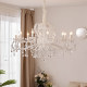 Princess Room Living Room Light Luxury American Style Master Bedroom Internet Celebrity Retro White Cream Style Dining Room French Crystal Chandelier