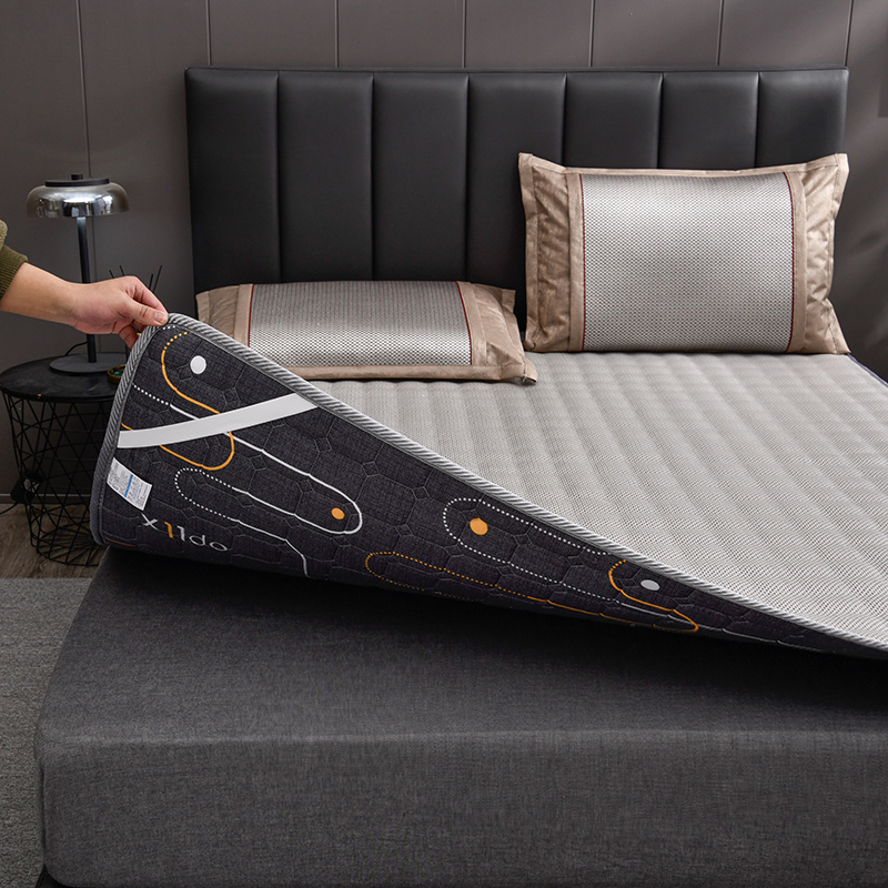 Sun-style ice silk vines mat winter summer dual-use sandmat mattress can be customized size air conditioning cool mat three sets tatami mat