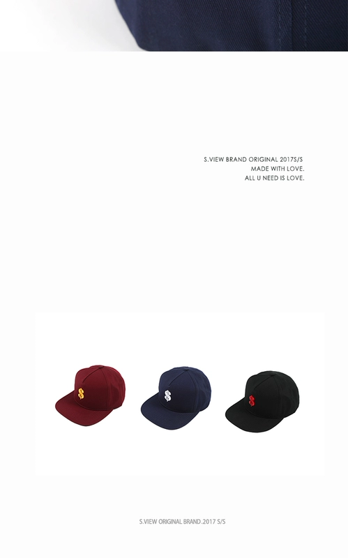 Sview X Money Republic Money Republic Thiết kế đơn giản Street thêu Baseball Cap