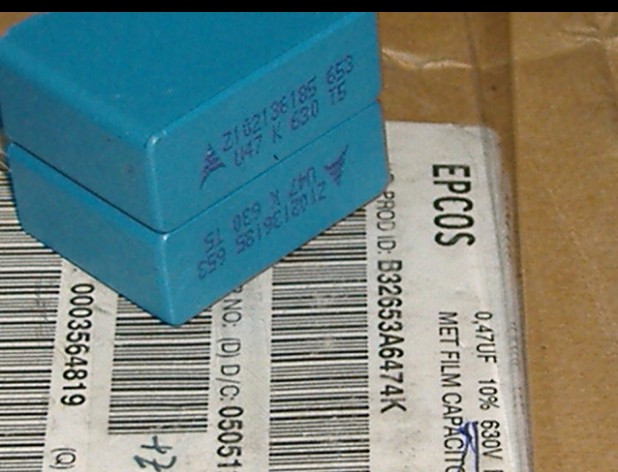 Siemens EPCOS 0 47UF 630V fever Pu film capacitor