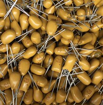 New original American KEMET (KEMET)47uf25v straight plug tantalum electrolytic capacitor foot distance 3mm