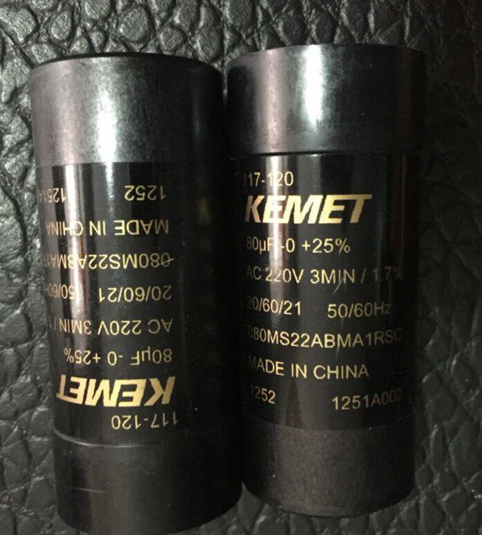 KEMET80uf220v motor (compressor) 220VAC AC starting capacitor volume 38 8*87mm