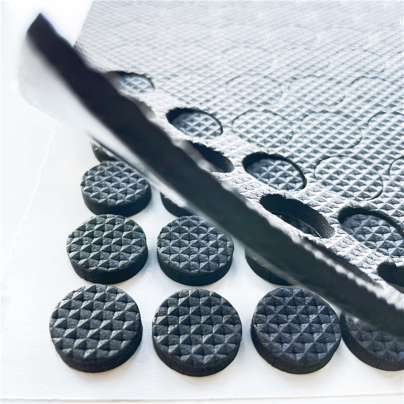 3M back glue 5mm thick pressure pattern black eva furniture tables and chairs powerful anti-skating sponge cushion foam mat