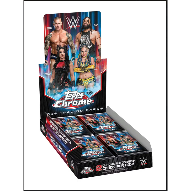 2026 Topps Chrome Wwe Wrestling Hobby Box Card 2026 Topps Chrome Wwe Wrestling Hobby Box Card