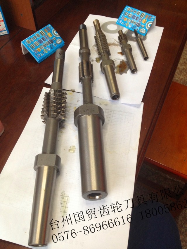 Rod type hole type worm turbine hob with handle 1 head 2 head 3 head 4 head 5 head 6 head Spot non-standard customized white steel 6542