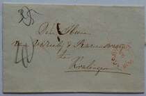 Dutch prehistoric handwritten to pay postage
