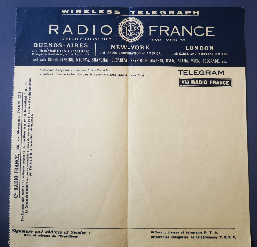 Argentine telegraphic newspapers, broadcasters with direct connections around the world