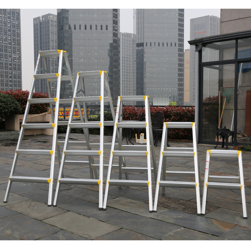 Thick household folding character 2 small ladder 3 step 4 aluminum alloy 5 double side 6 portable ladder wash car escalator