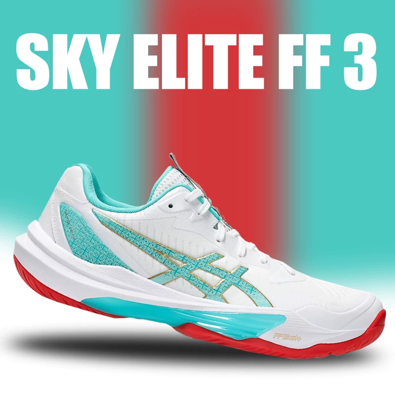 ASICS SKY ELITE FF3 FF3Ash i Women's Professional Volleyball Shoes Lightweight Stable Betting Return Sports Shoes
