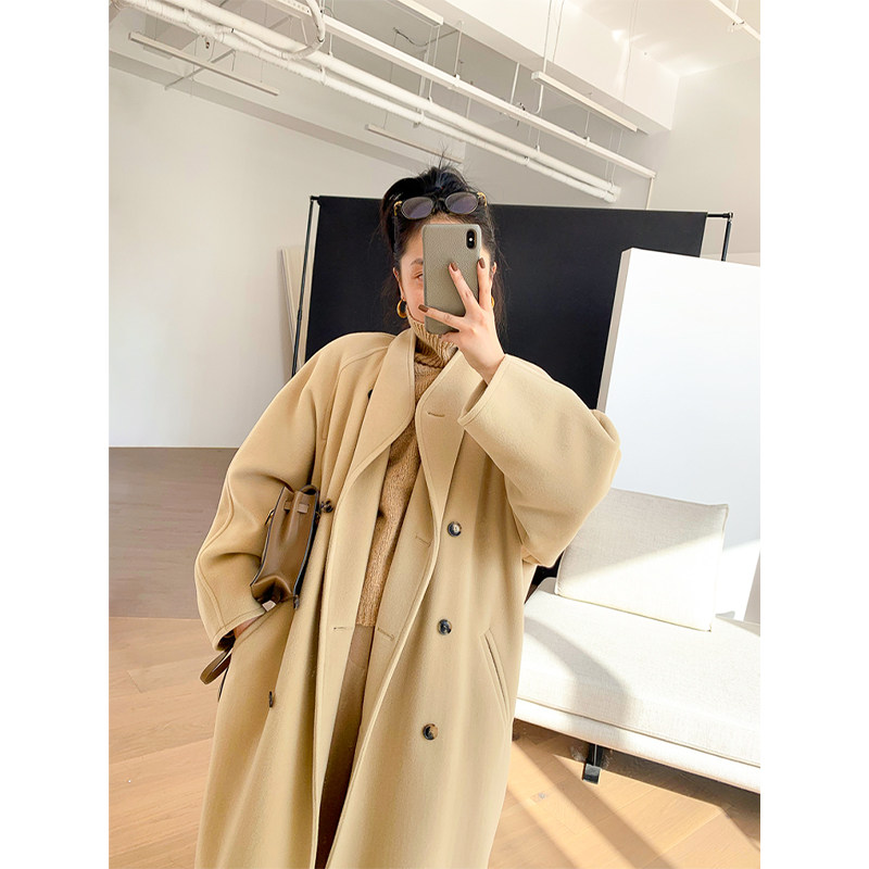UNICA NewBorn collector's-grade beef-break fit slim vintage loose silhouette 001 cashmere wool coat